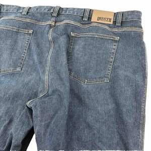 Duluth Trading Co Flex Ballroom Jeans Men 48x30 Blue Stretch Denim Relaxed EUC
